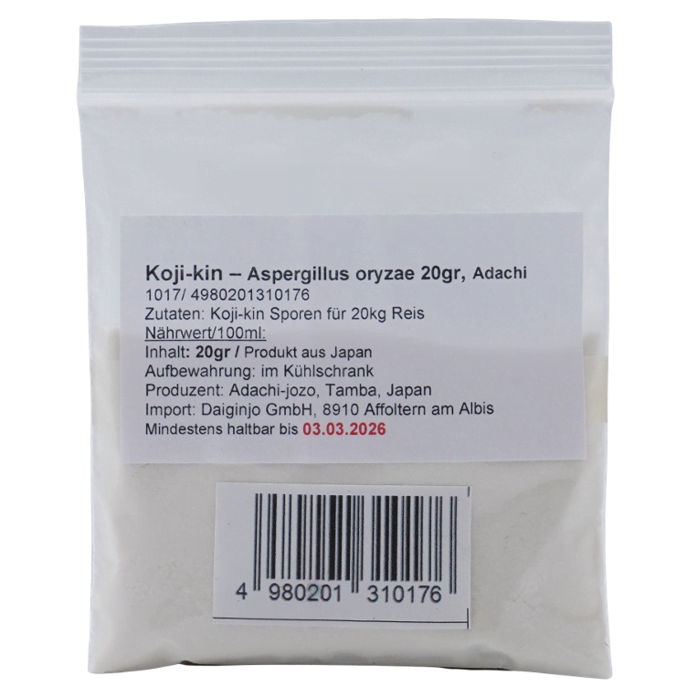 Koji-kin-Aspergillus oryzae Sporen klein