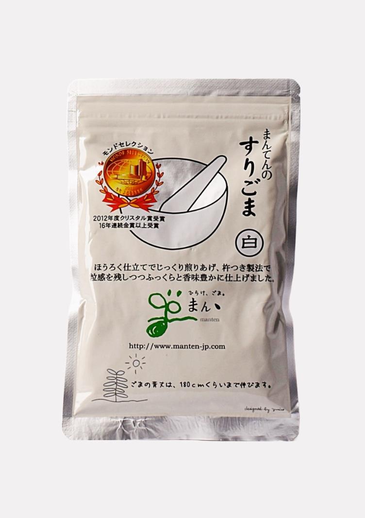 Roasted sesame seeds, white ground - Surigoma