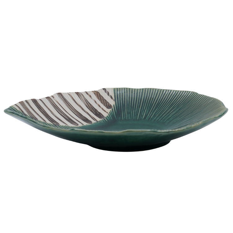 Plate Oribe leaf