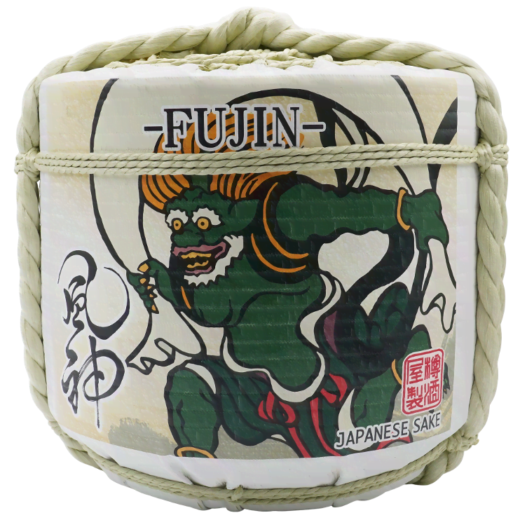 Sake decoration barrel Japan FUJIN