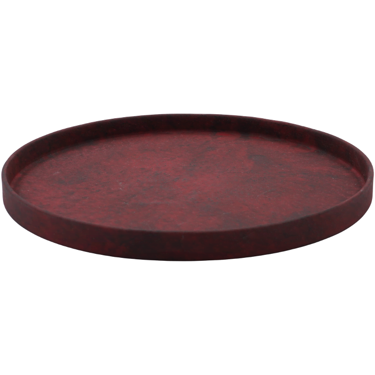 Okazaki Plate red / round