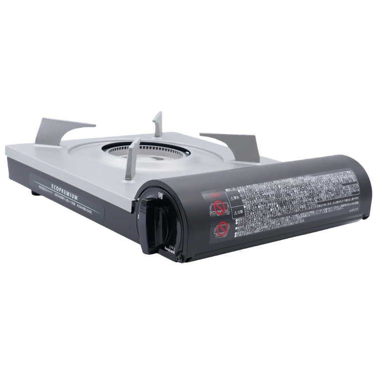 Gas burner Iwatani black / silver