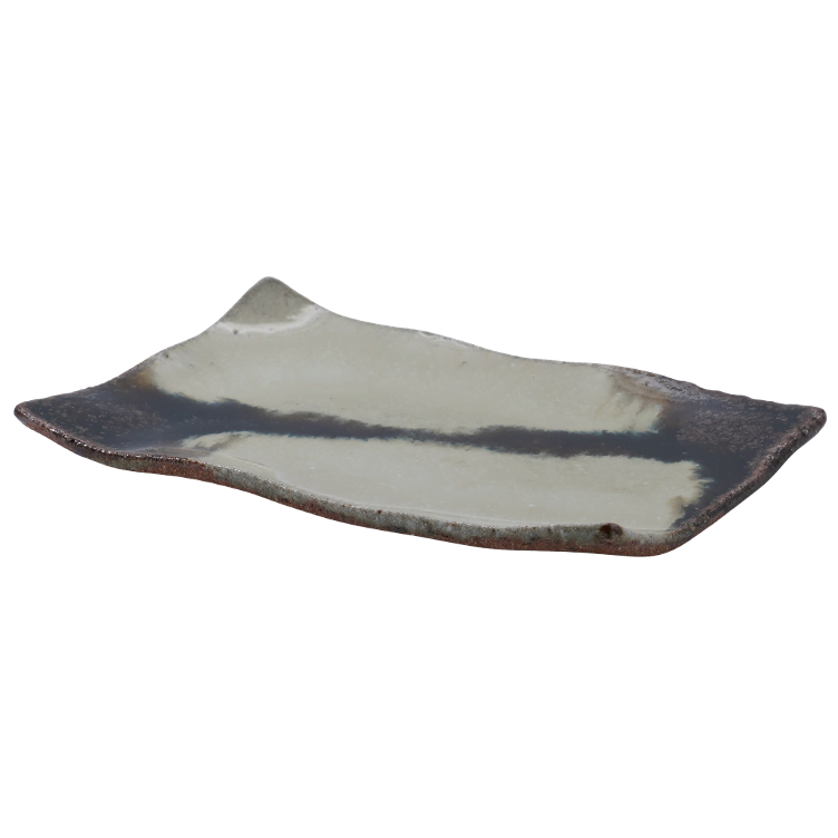 Kishida Plate rectangular dark