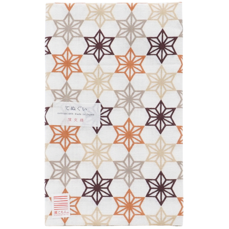 Tenugui towel Star -leaves