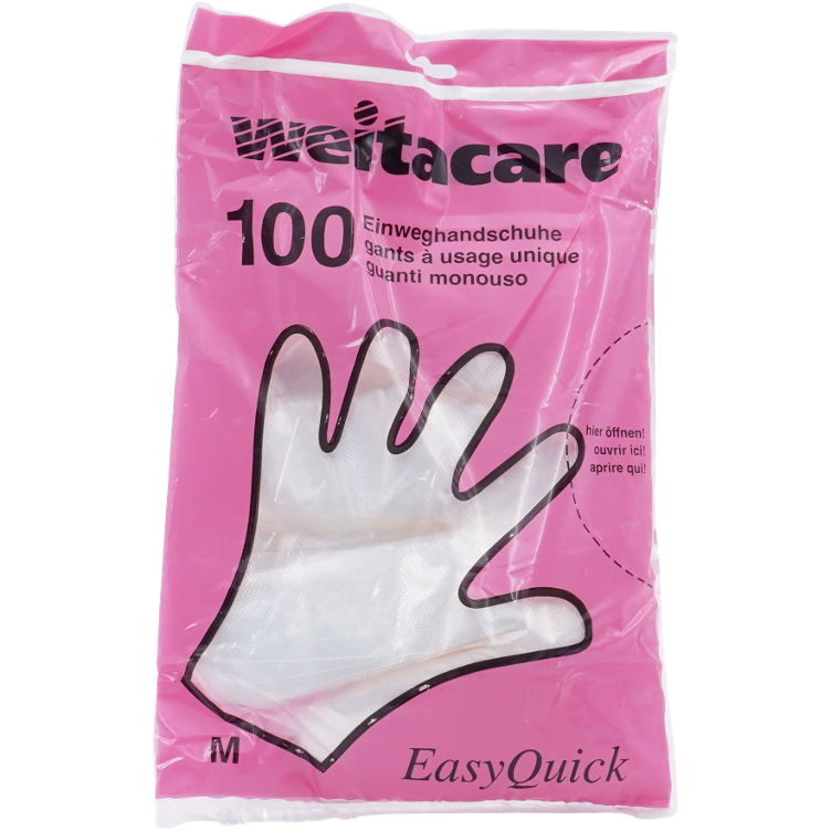 Disposable gloves transparent M