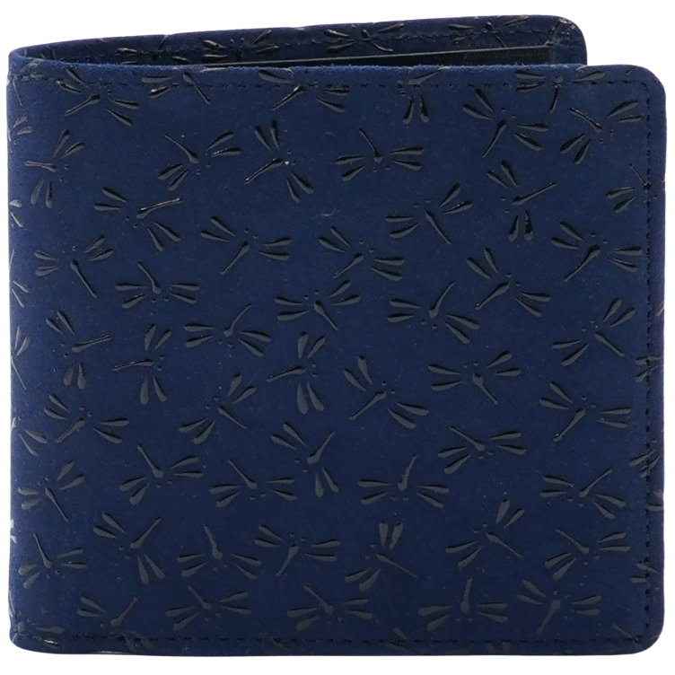 Inden wallet with coin pocket dragonfly