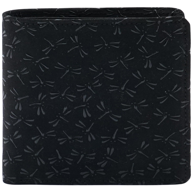 Inden wallet with coin pocket dragonfly