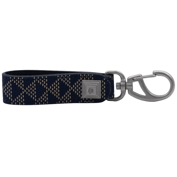 Inden key ring blue Nami-uroko
