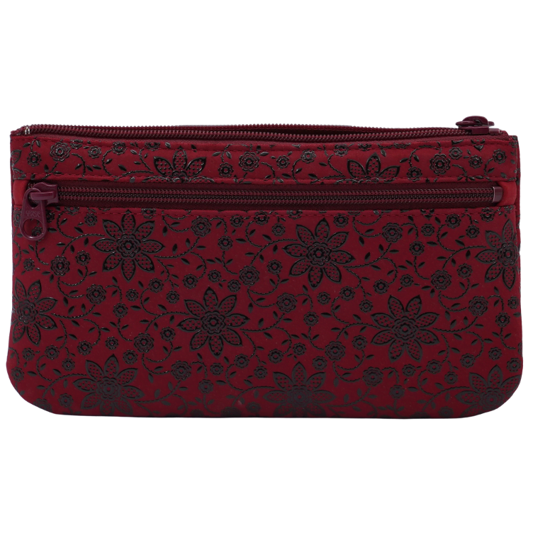 Inden money bag Porch 06 red flower