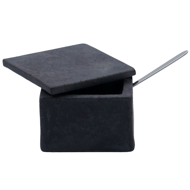 Okuda Spice container small square Color black