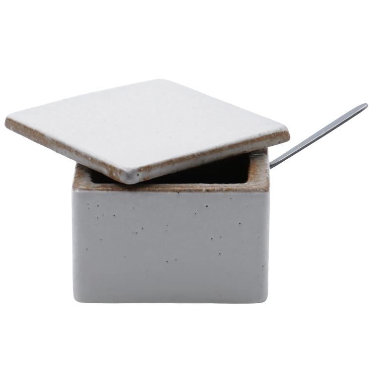 Okuda spice bowl small square colour white