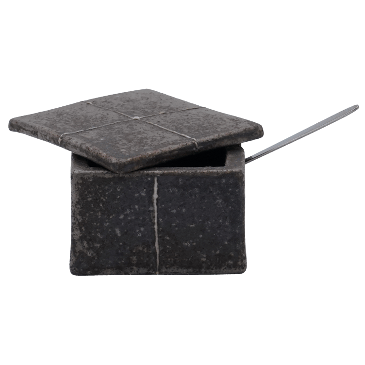 Okuda spice bowl small square colour brown