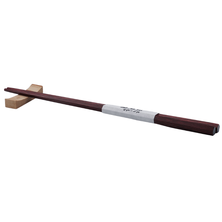 Chopsticks Gokaku pentagonal red pressed wood