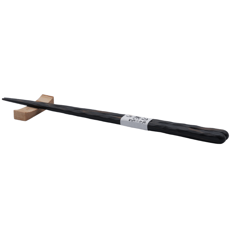 Chopsticks Wavy Katanabori Wood pressed
