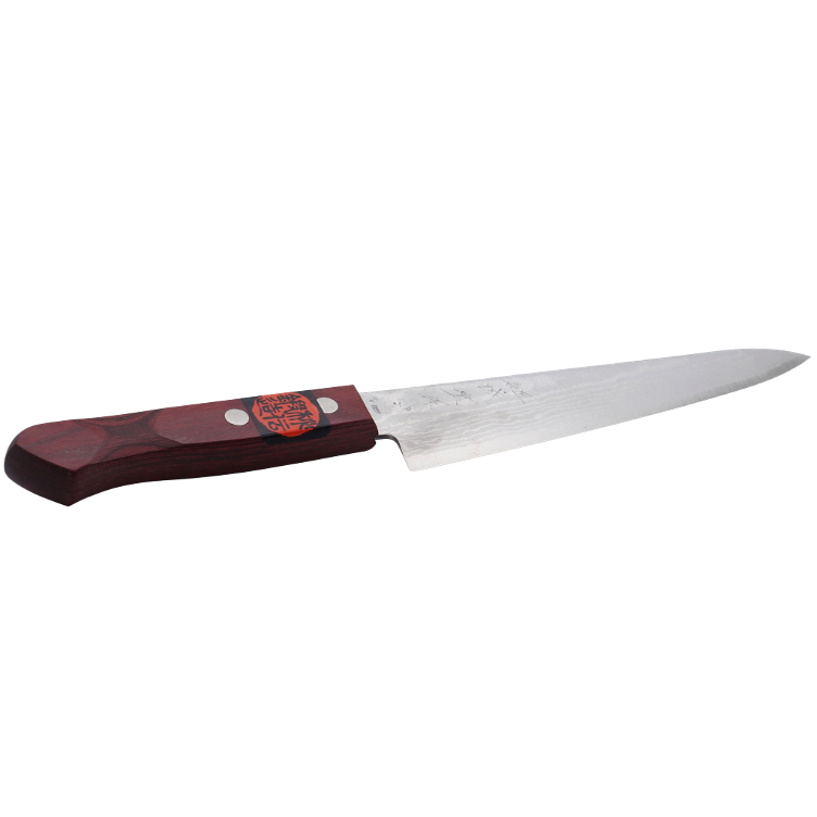Kitchen Knife S.Tanaka Red VG-10 Damascus