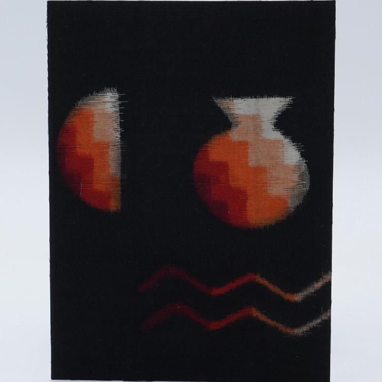 Grusskarte Handgemacht JP Seide