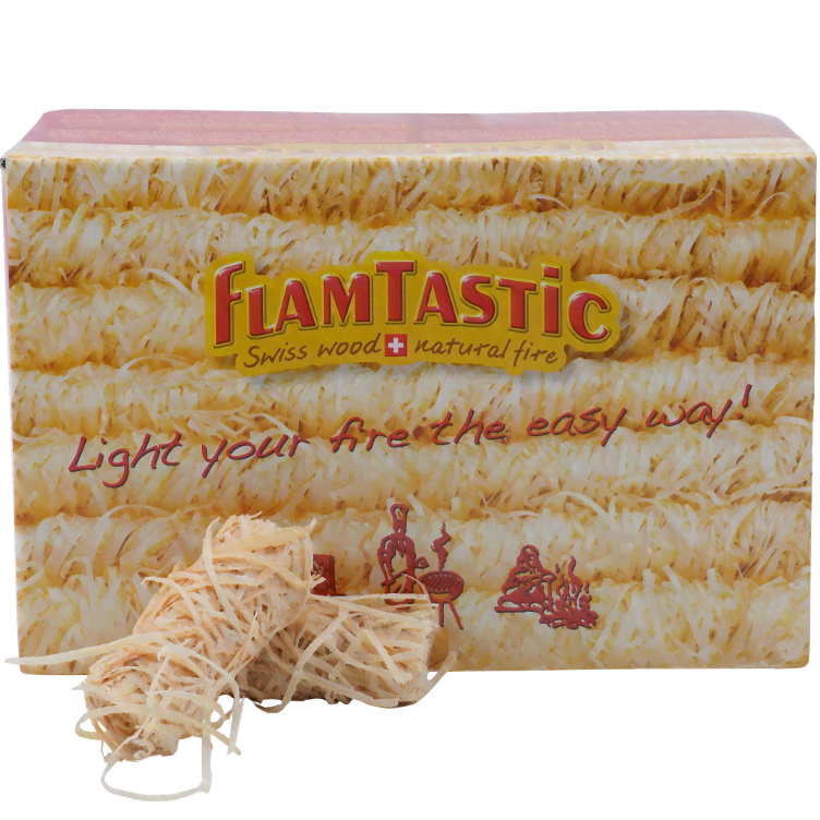FlamTastic Swiss Wood Natur Feuer