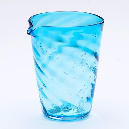 Asagi Sake jug / pourer out of glas