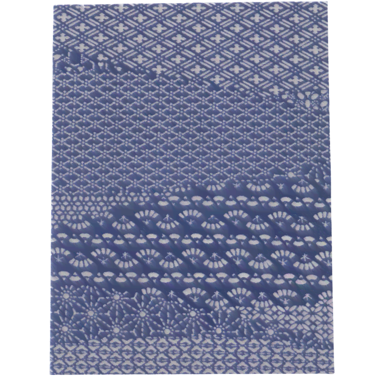 Grusskarte Handgemacht JP Seide