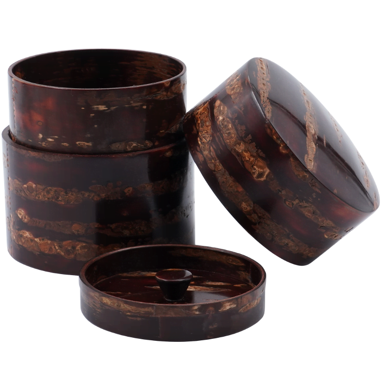 Teedose traditionell aus Kirschrinde Brizzard