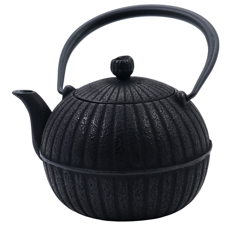 Teekanne Yuzu Chrysantheme Schwarz