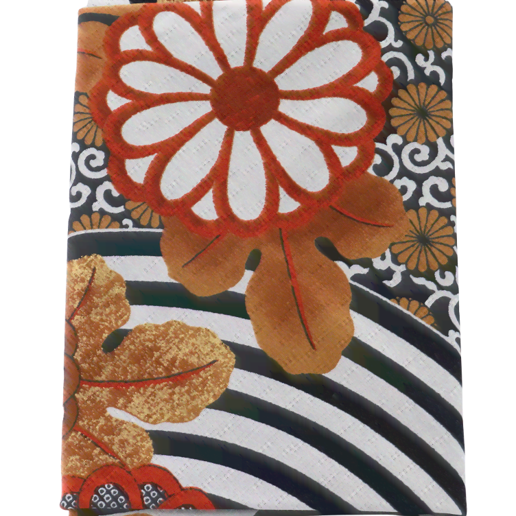 Furoshiki Kikuniryusui Kosode cloth black