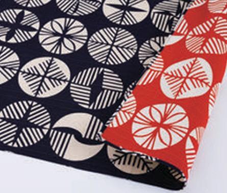 Furoshiki cloth Double-Sided Matsu red-black