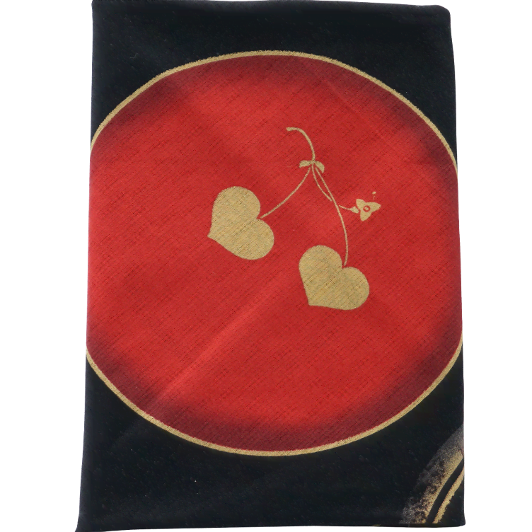 Furoshiki Wan cloth black-red