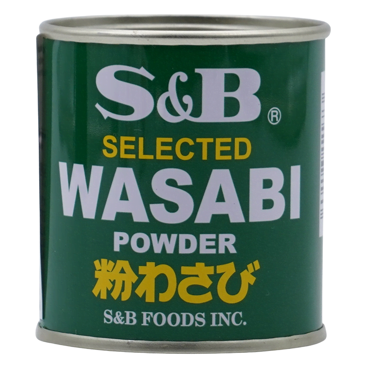 Wasabi powder in a tin