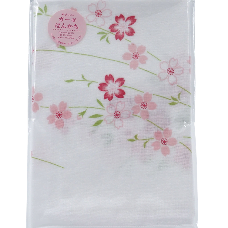 Handkerchief Gauze Cherry Blossom