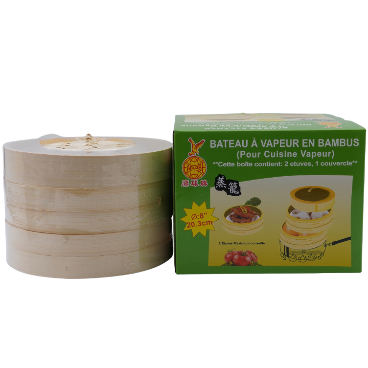 Bamboo-Bamboo Steamer 3-piece