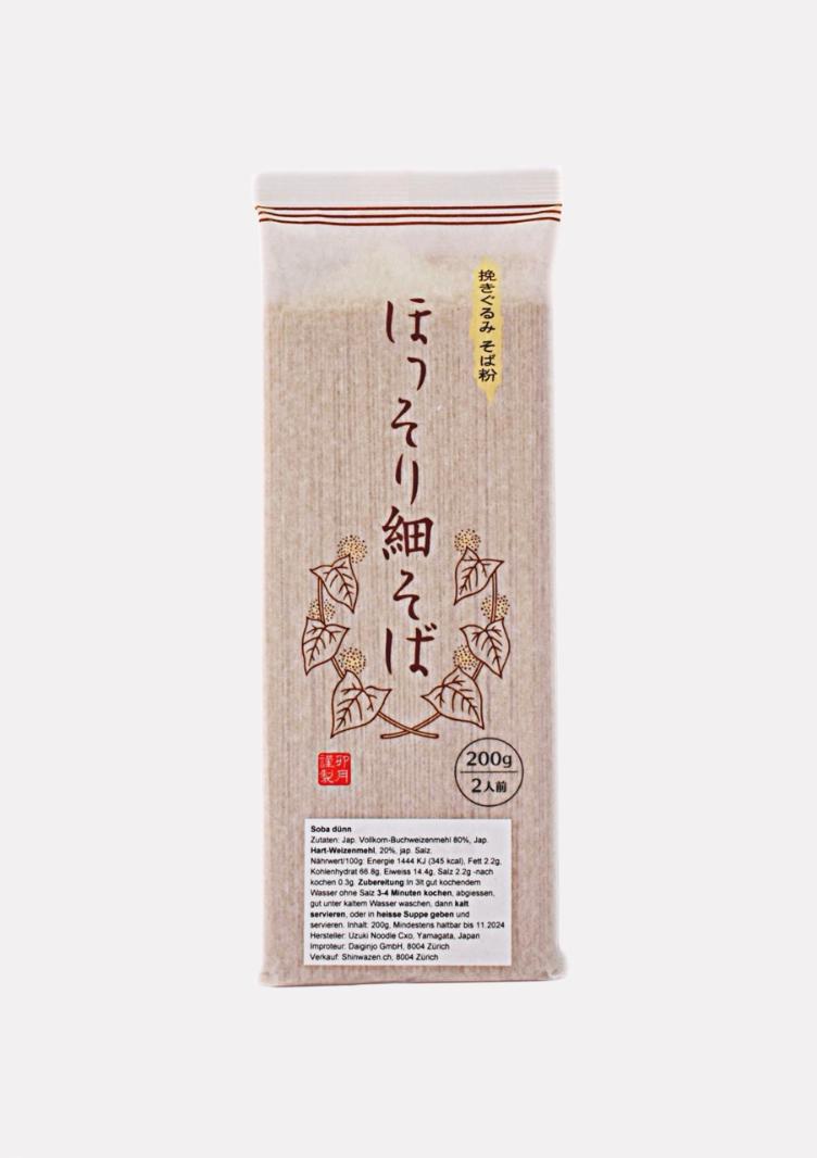 Soba, thin Buckwheat Noodle